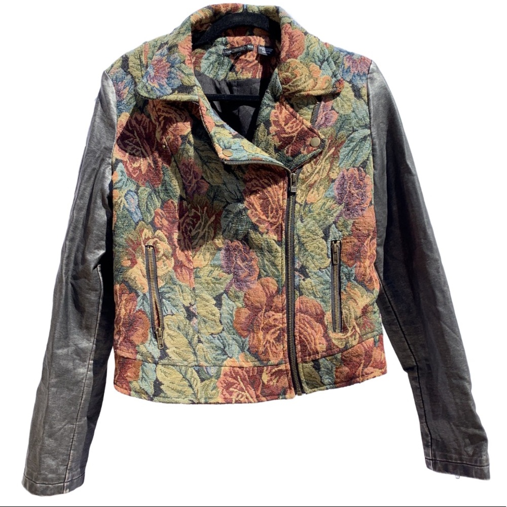 Miss Me Floral Moto Jacket